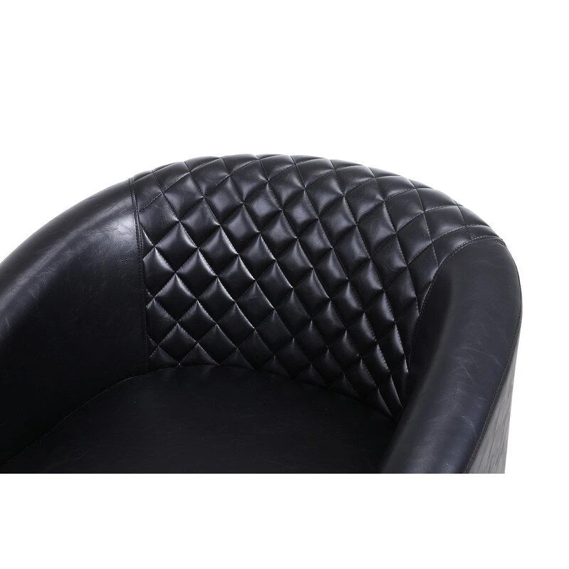 COOLMORE Fauteuil d'appoint en forme de tonneau pour salon