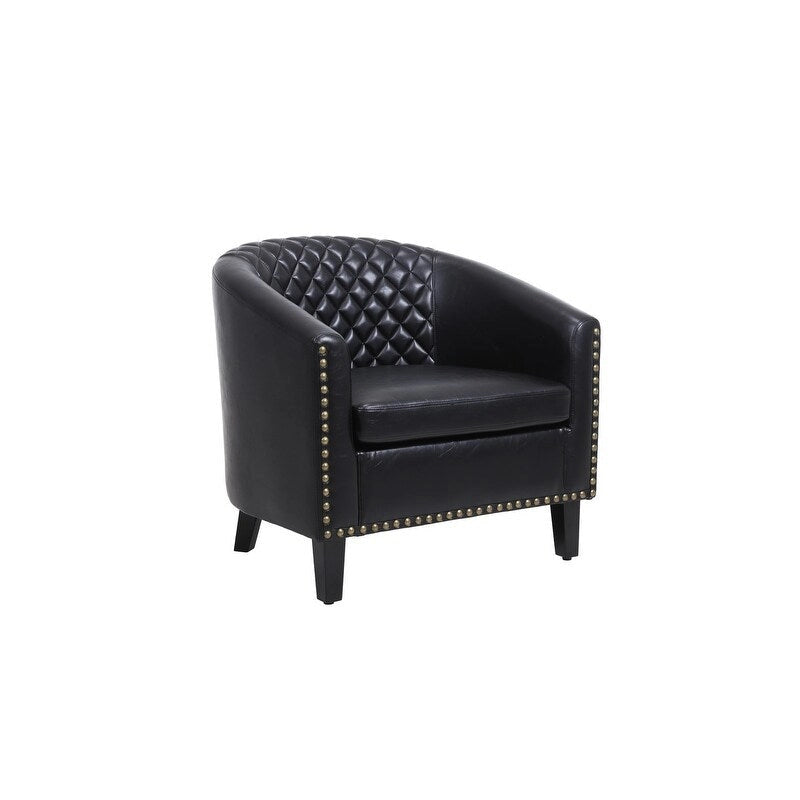 COOLMORE Fauteuil d'appoint en forme de tonneau pour salon