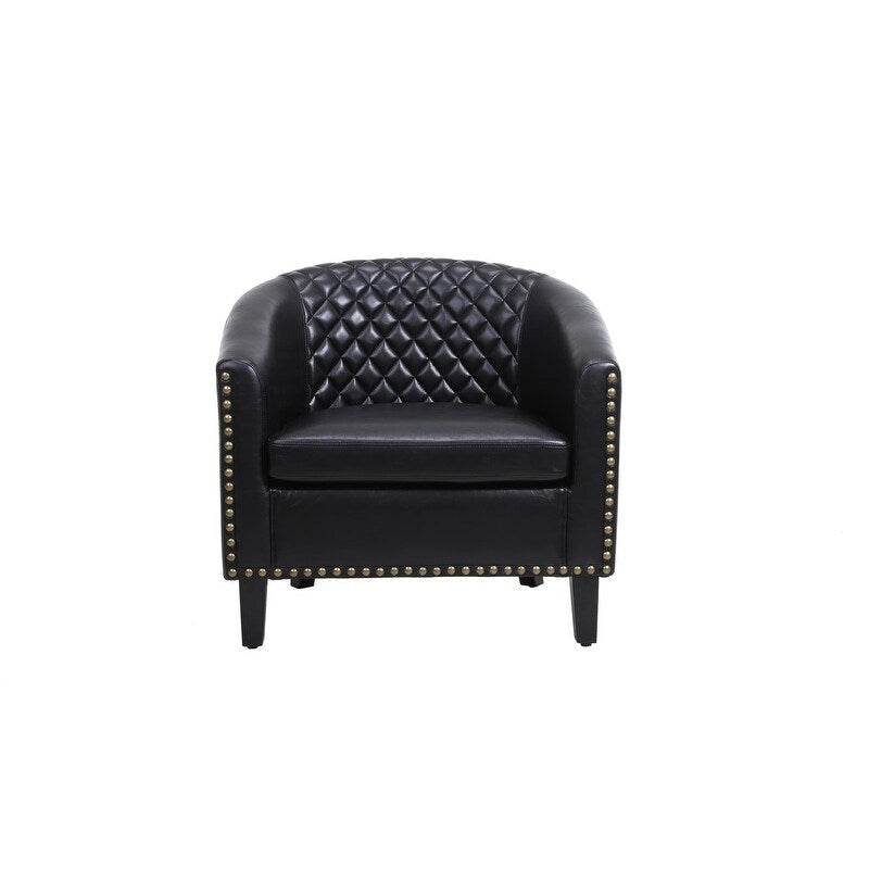 COOLMORE Fauteuil d'appoint en forme de tonneau pour salon