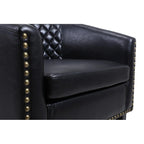 COOLMORE Fauteuil d'appoint en forme de tonneau pour salon