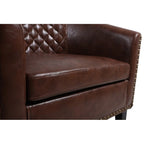 COOLMORE Fauteuil d'appoint en forme de tonneau pour salon