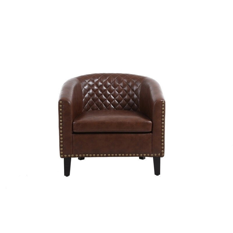COOLMORE Fauteuil d'appoint en forme de tonneau pour salon