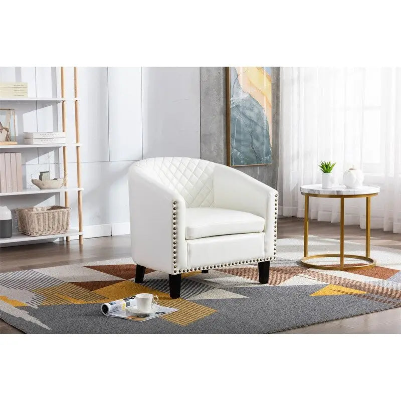COOLMORE Fauteuil d'appoint en forme de tonneau pour salon