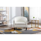 COOLMORE Fauteuil d'appoint en forme de tonneau pour salon