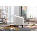 COOLMORE Fauteuil d'appoint en forme de tonneau pour salon