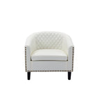 COOLMORE Fauteuil d'appoint en forme de tonneau pour salon