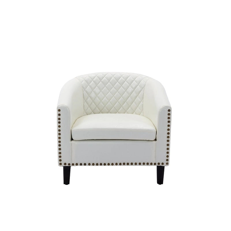COOLMORE Fauteuil d'appoint en forme de tonneau pour salon