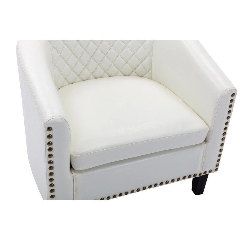 COOLMORE Fauteuil d'appoint en forme de tonneau pour salon