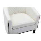 COOLMORE Fauteuil d'appoint en forme de tonneau pour salon