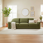Poly & Bark Fano 99 Sofa in Distressed Green Velvet