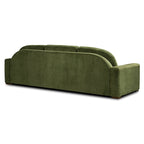 Canapé Fano 99 en velours vieilli vert