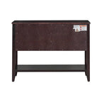 Console vintage série Cambridge à grand espace de rangement avec quatre tiroirs