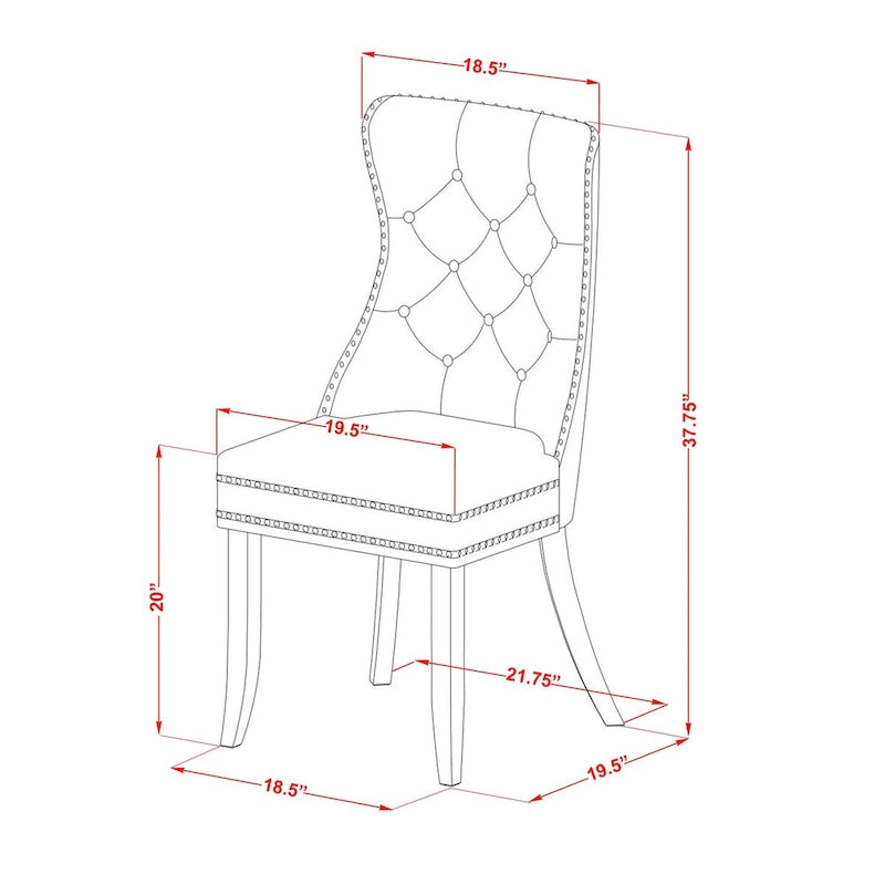 Table de cuisine - une table à manger avec rallonge papillon et chaises Parsons, noires