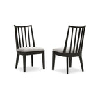 Chaise de salle à manger noire Galliden