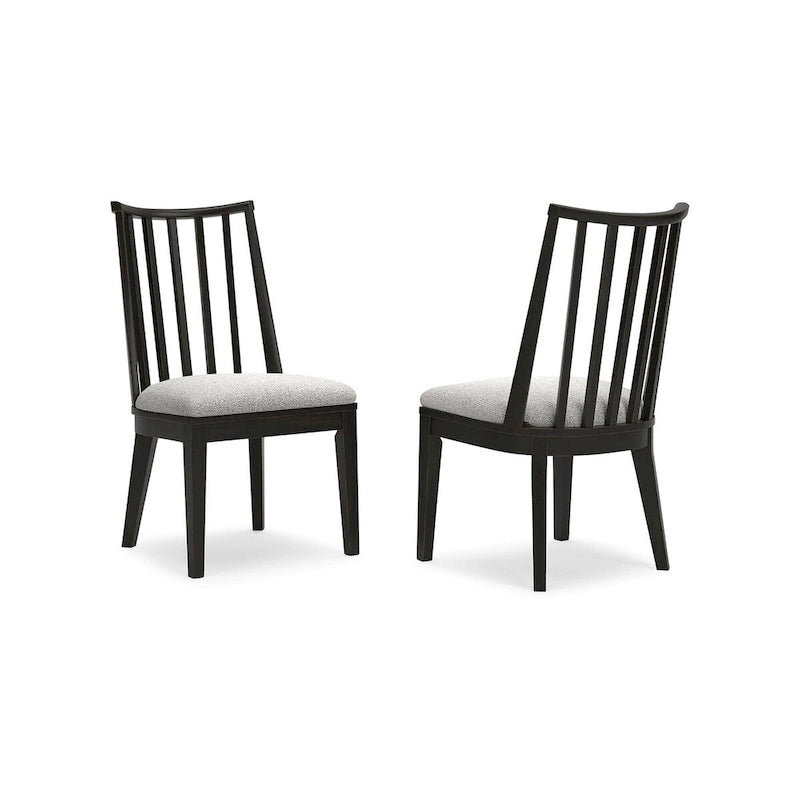 Chaise de salle à manger noire Galliden