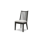 Chaise de salle à manger noire Galliden