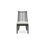 Chaise de salle à manger noire Galliden