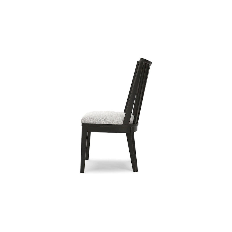 Chaise de salle à manger noire Galliden