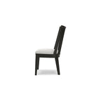 Chaise de salle à manger noire Galliden