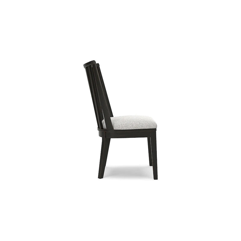 Chaise de salle à manger noire Galliden