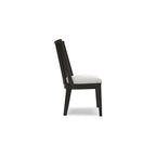 Chaise de salle à manger noire Galliden