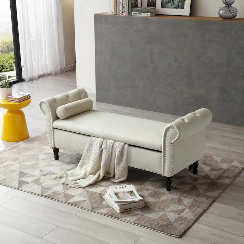 Banc de bout de lit rembourré
