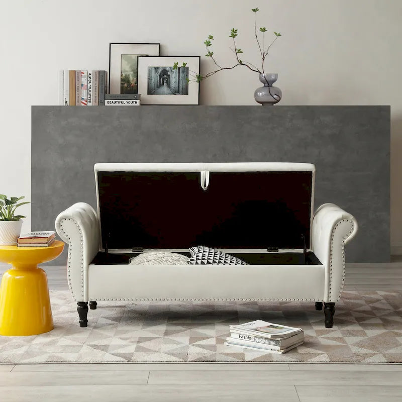 Banc de bout de lit rembourré