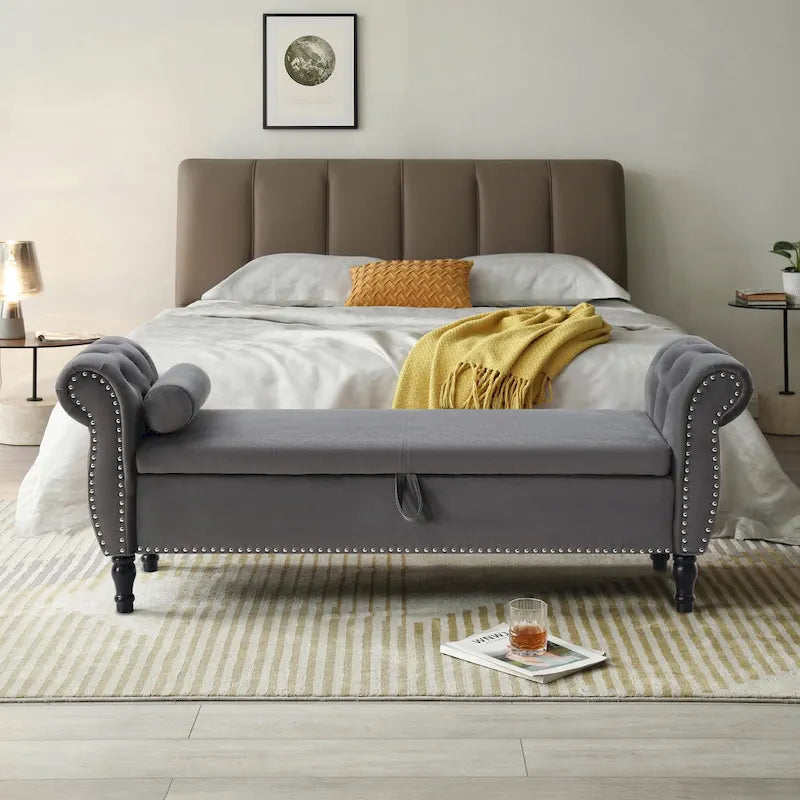 Banc de bout de lit rembourré