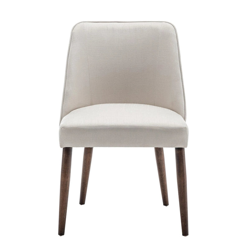 Chaises de salle à manger en tissu Nev avec pieds en bois