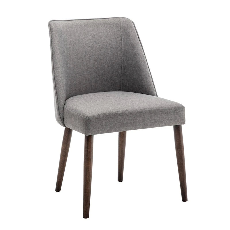 Chaises de salle à manger en tissu Nev avec pieds en bois
