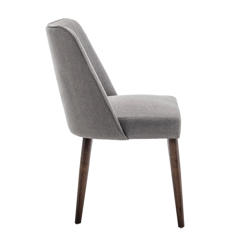 Chaises de salle à manger en tissu Nev avec pieds en bois