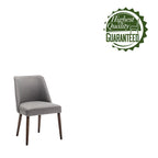 Chaises de salle à manger en tissu Nev avec pieds en bois