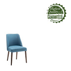 Chaises de salle à manger en tissu Nev avec pieds en bois
