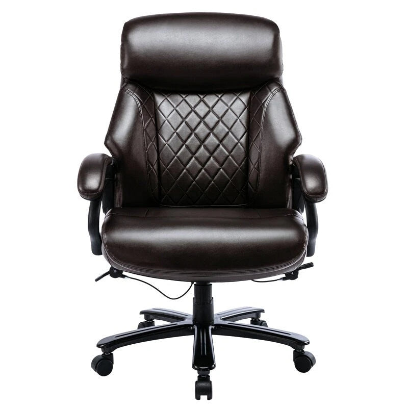 Fauteuil de bureau ergonomique grand dossier, grande taille, supporte 180 kg