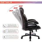 Fauteuil de bureau ergonomique grand dossier, grande taille, supporte 180 kg