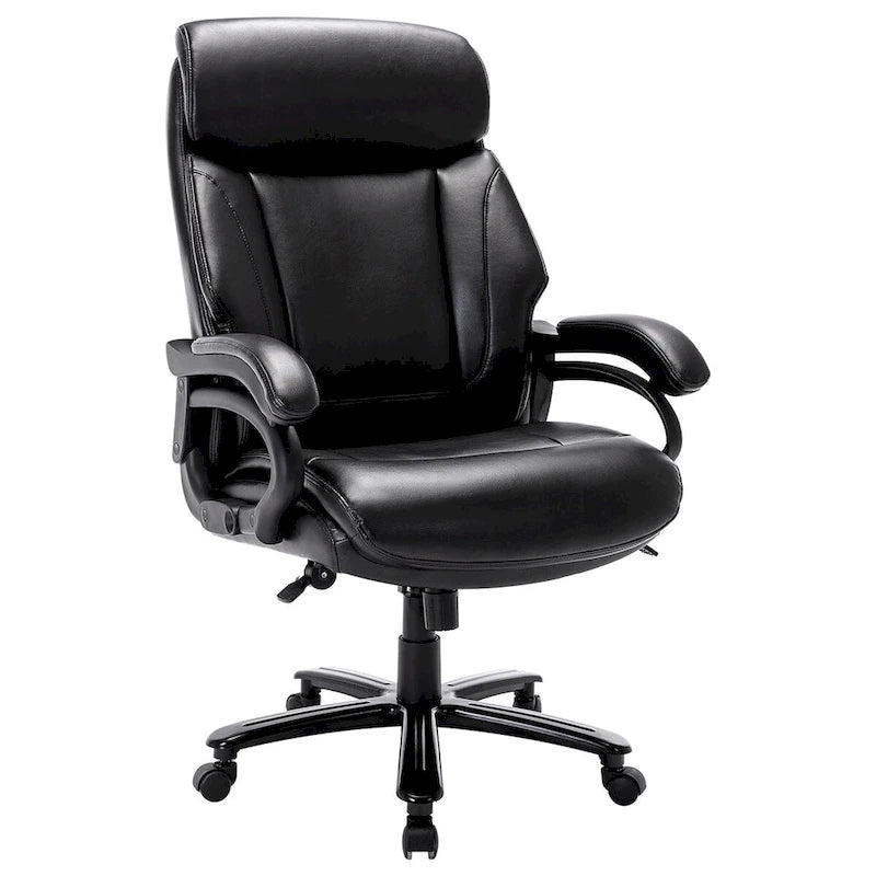 Fauteuil de bureau ergonomique grand dossier, grande taille, supporte 180 kg