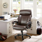 Fauteuil de bureau ergonomique grand dossier, grande taille, supporte 180 kg