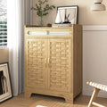 Meuble bas moderne avec tiroir et étagère réglable, buffet de rangement style porte de grange pour cuisine, salle à manger, salle de bain, entrée