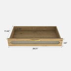 Meuble bas moderne avec tiroir et étagère réglable, buffet de rangement style porte de grange pour cuisine, salle à manger, salle de bain, entrée