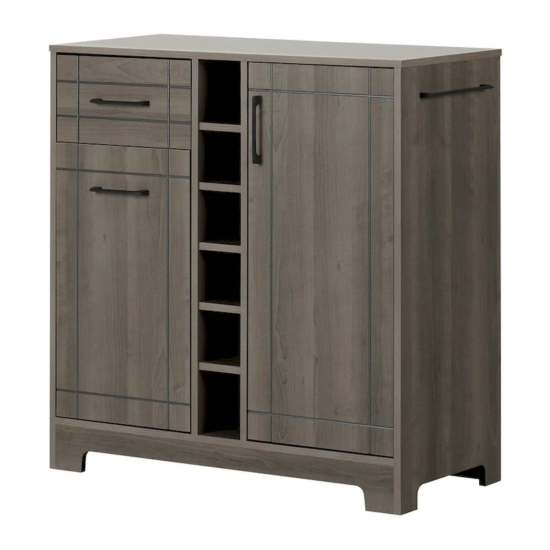 Meuble bar Vietti avec rangement pour bouteilles et verres