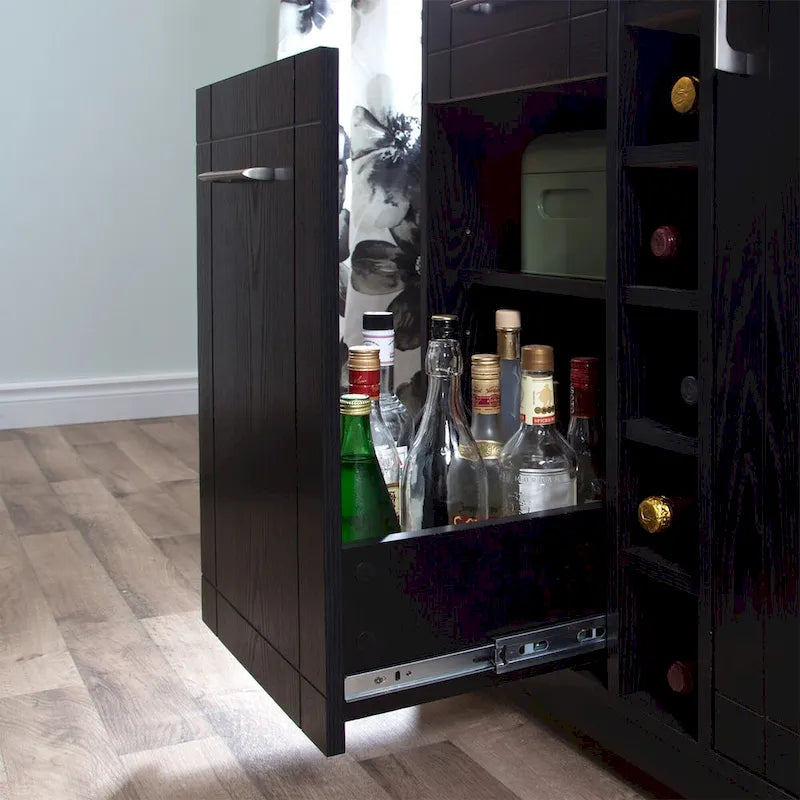 Meuble bar Vietti avec rangement pour bouteilles et verres