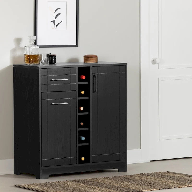 Meuble bar Vietti avec rangement pour bouteilles et verres