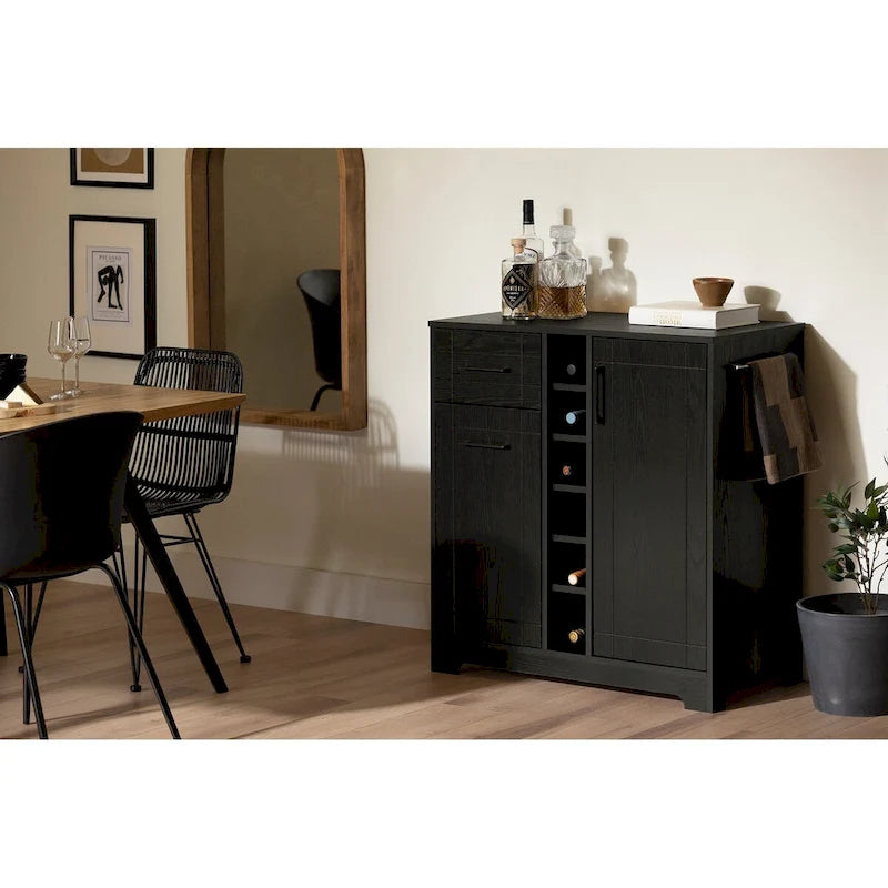Meuble bar Vietti avec rangement pour bouteilles et verres