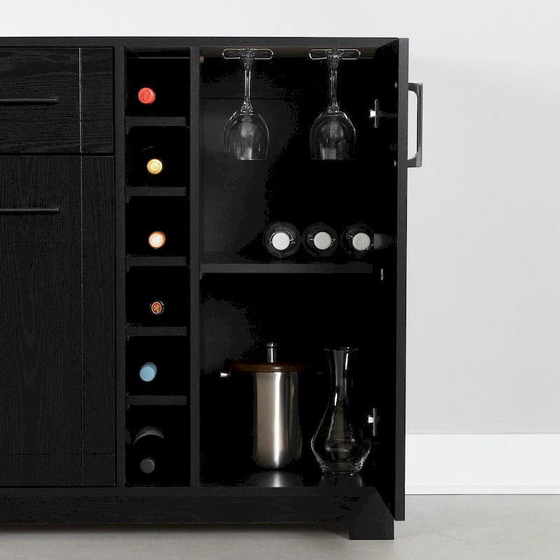 Meuble bar Vietti avec rangement pour bouteilles et verres