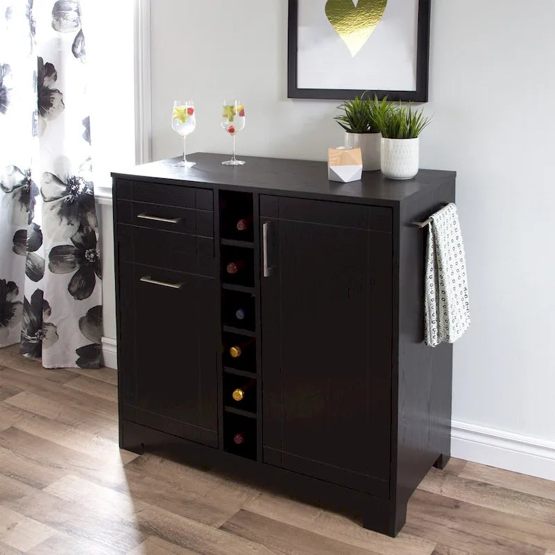 Meuble bar Vietti avec rangement pour bouteilles et verres