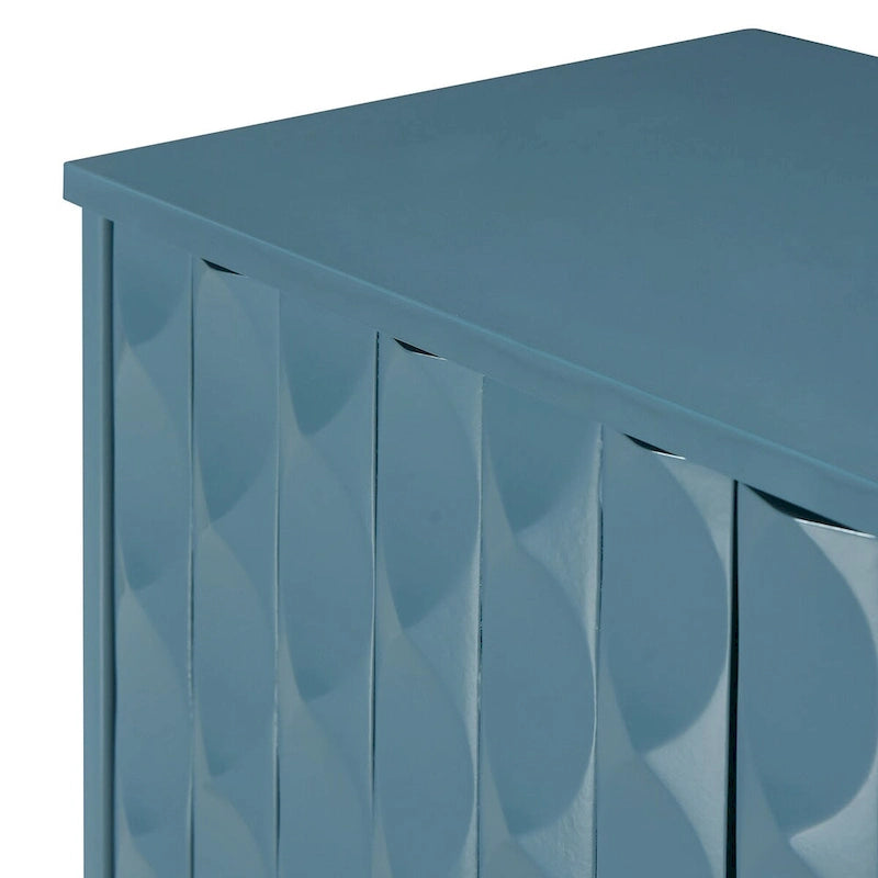Bahut moderne à 4 portes avec portes à motifs convexes