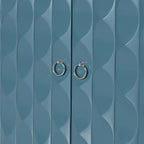 Bahut moderne à 4 portes avec portes à motifs convexes