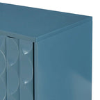 Bahut moderne à 4 portes avec portes à motifs convexes