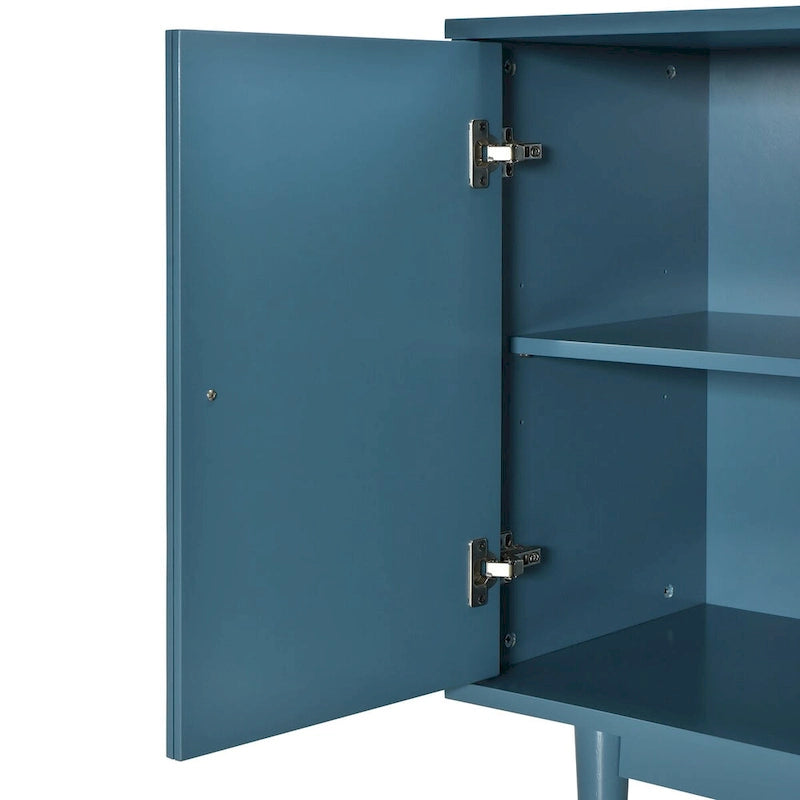 Bahut moderne à 4 portes avec portes à motifs convexes