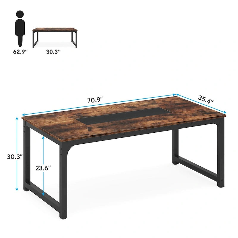 Table de conférence en bois 71, Table de séminaire moderne pour salle de réunion